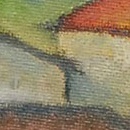 1961-case-in-cadore-,-olio-su-tavola-42x50